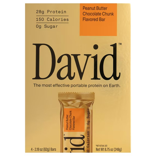 David high protein bars peanut - david,
