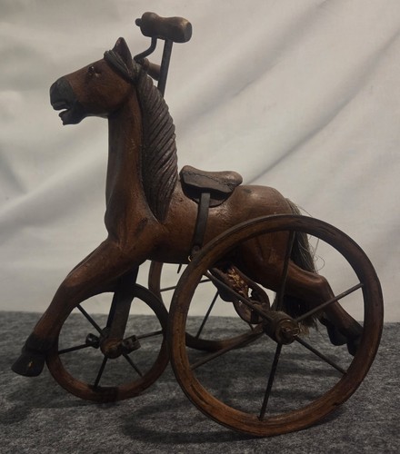 Vintage wooden carved - vintage, horse