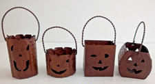 4 Miniature Halloween Jack O