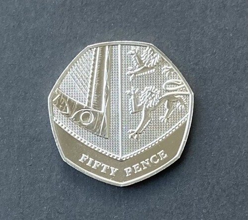Fifty pence coin 50p - pence, 2022