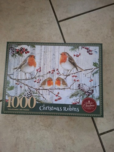 Christmas robins jigsaw - jigsaw, puzzle