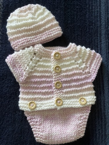 Hand knitted dolls clothes - knitted,