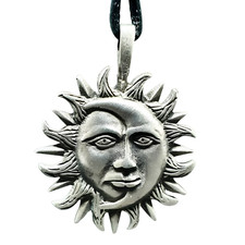 Sun Moon Pendant Necklace