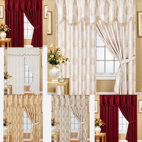 Luxury jacquard curtains fully - luxury,