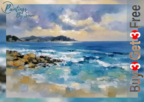 Ocean beach 5x7 print - ocean,
