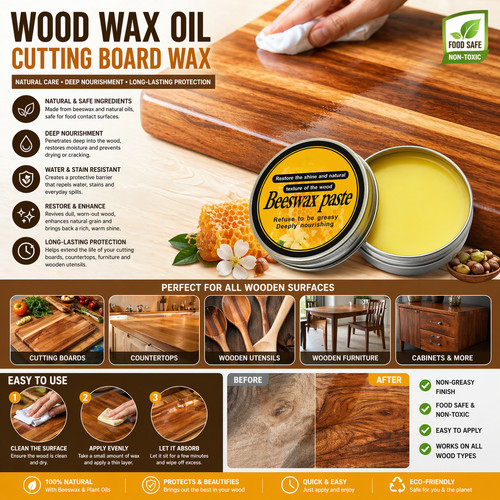 Wood wax oil cutting - wood,