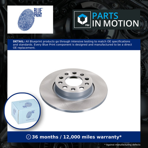 Brake discs pair - solid, fits