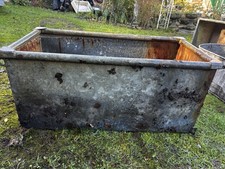 galvanised trough planter 3’