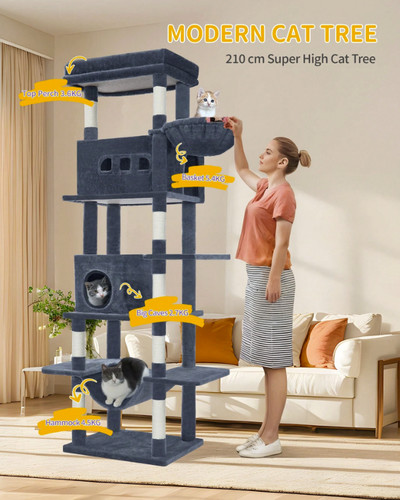 210cm extra large cat tower - large,