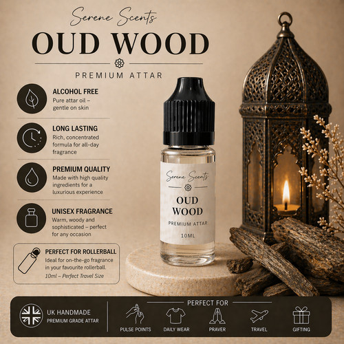 Oud wood 10ml perfume oil - oud,