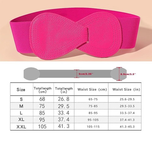 Womens elastic waist belt - belt, bow