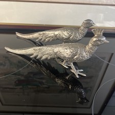 Pair Of Metal Pheasants Table