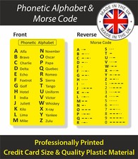 Phonetic alphabet and - alphabet, morse