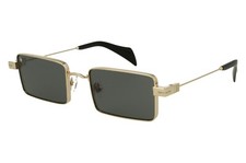 Vintage John Richmond Rectangular Black Signed Men Women Black Sunglasses