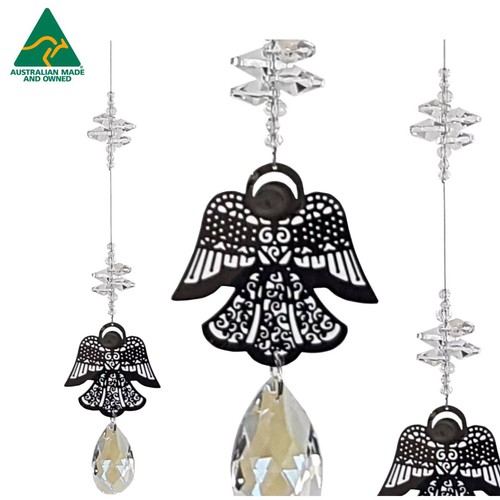 Silver angel crystal - silver,