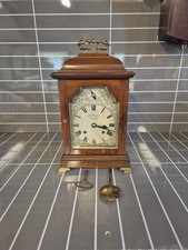 Antique Clock J W Benson 8 day mahogany bracket Clock. 