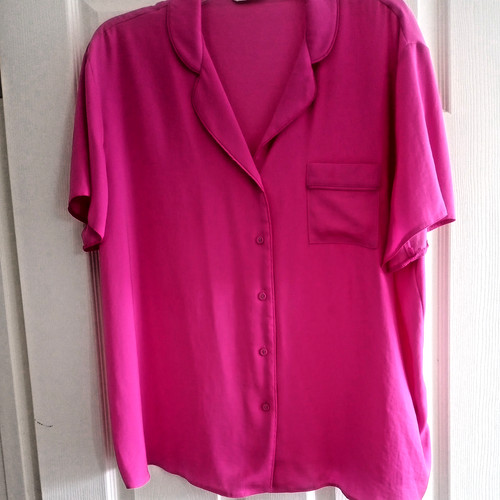 Silky satin short sleeve - m&s,