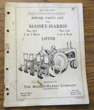 Massey Harris MH 112 & 114