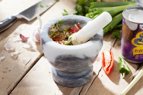 Judge marble mortar pestle - marble, &