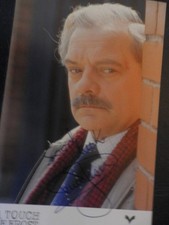 SIR DAVID JASON *SIGNED* 'A TOUCH OF FROST' PHOTOCARD,5.5"X3.5",YORKSHIRE TV