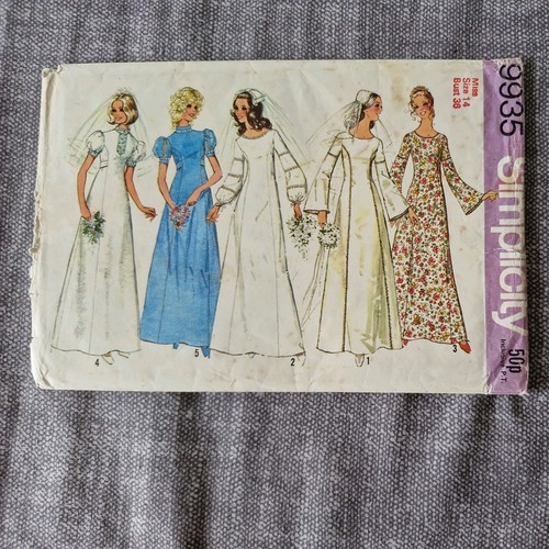 1970s wedding dress sewing - 1970s,