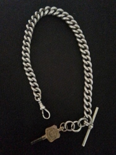 Antique heavy silver pocket - antique,
