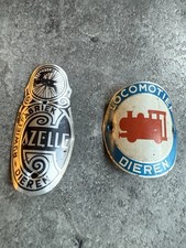 Vintage Gazelle And Locomotief Dieren Cycle Head Tube Badges L’Eroica 