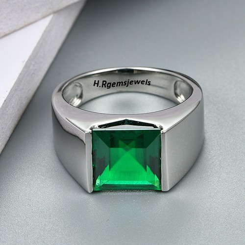 Lab created emerald silver - created,