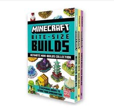 Minecraft Bite-Size Builds By Mojang AB 3 Books Collection Set Hardcover NEW