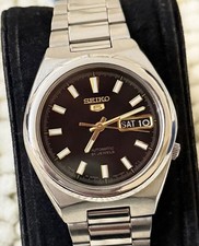 Seiko 5 Automatic 21 Jewels Men’s Watch Black Dial Japan Made 7S26