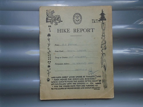 Rare 1948 gilwell hike report - gilwell,