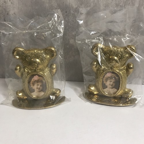 Brass teddy bear - brass, standing