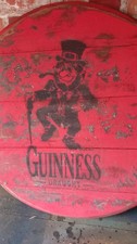 RECLAIMED SOLID OAK WHISKY BARREL LID WAXED MANCAVE DECOR GUINNESS DUBLIN IRISH 