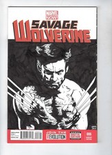Savage Wolverine # 6 Artwork on Blank Variant Cover 2013 NM
