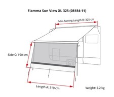 Fiamma Sun View XL 325 Front