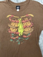 RARE Clandestine Industries Rib cage brown Tshirt Size M Fancy Kid Pete Wentz