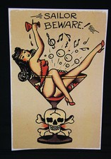 Mans Ruin Martini Glass Sailor