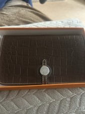 HERMÈS Rubis Dogon Duo Wallet with Removable Zip Coin Purse