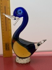 Vintage Murano art glass bird