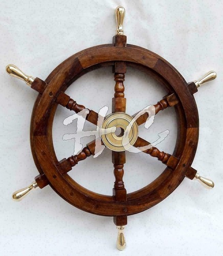 Vintage antique helm ship boat - vintage,