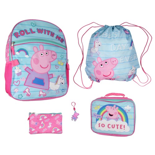 Peppa pig backpack lunch box - peppa,