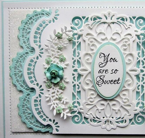 Wave lace edge - wave, border