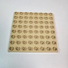 Official Lego Duplo 8x8 Stud Base Board Plate - Tan Brown - FREE SHIPPING 