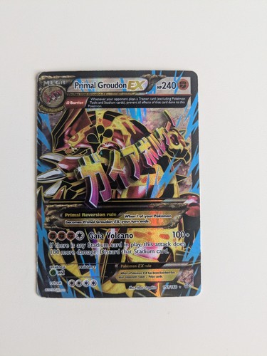 Pokemon card primal - card, groudon