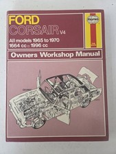 Ford Corsair V4 Haynes Manual 1965 to 1970 Saloon Estate De Luxe GT 2000E