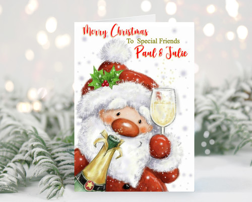 Personalised christmas card - personalised,