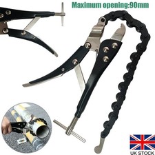 Car Exhaust Pipe Cutter Multi Wheel Chain Lock-grip Pliers Pipe Tube Wrench 90mm