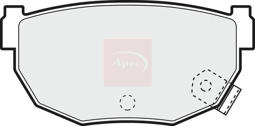 Apec pad965 disc brake pad - pad965, set
