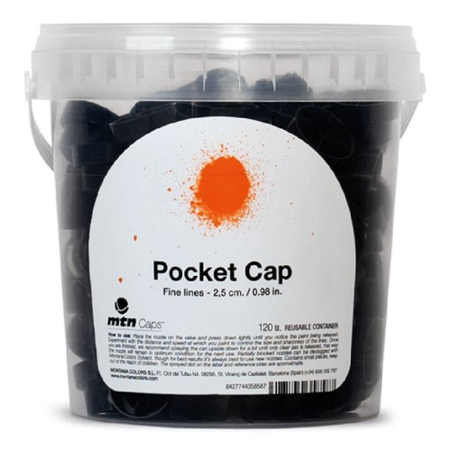 Pocket spray paint cap - pocket,