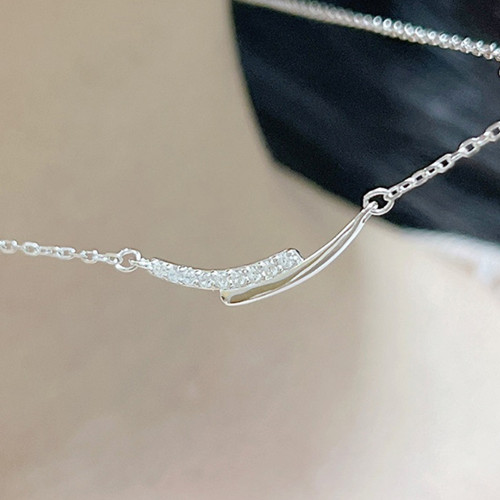 Dainty smile pave - smile, cz